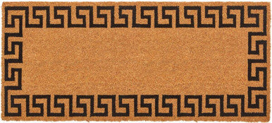 Orsina Filta Greek Key Coir Doormat – Durable Luxury Entryway Mat