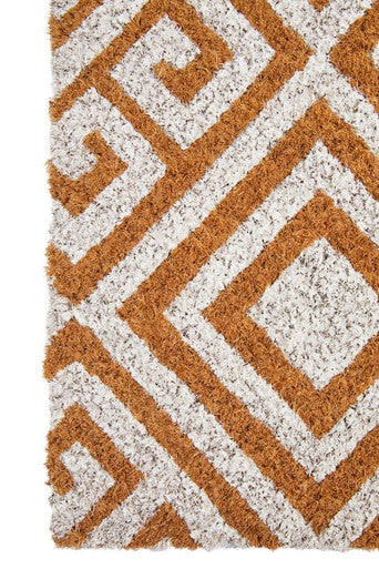 Orsina Filta Coir Geometric Doormat – Modern Outdoor Entrance Rug