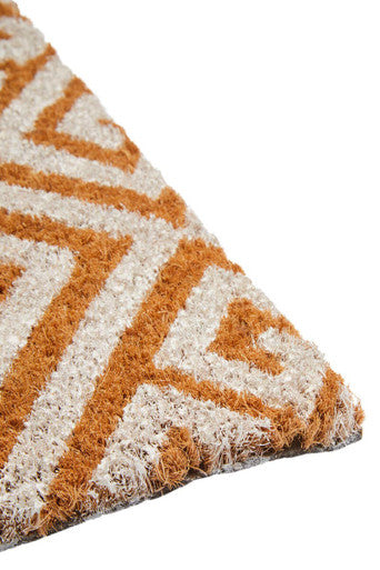 Orsina Filta Coir Geometric Doormat – Modern Outdoor Entrance Rug