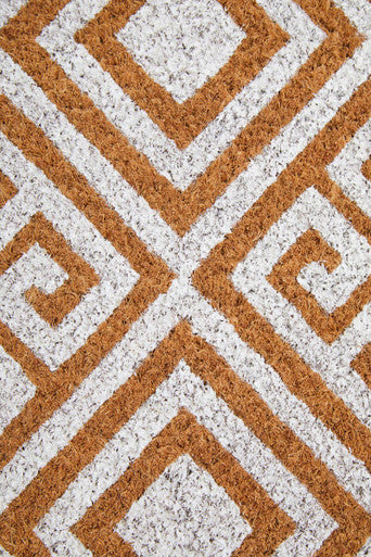 Orsina Filta Coir Geometric Doormat – Modern Outdoor Entrance Rug