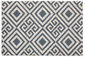 Orsina Filta Blue and White Geo Coir Doormat – Modern Geometric Mat