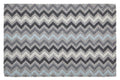 Orsina Grey and White Chevron Coir Doormat – Durable Outdoor Entrance Mat