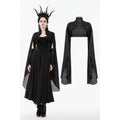 Dark in Love Erzsébet Gothic Lace Cape Shrug – Black Victorian Capelet