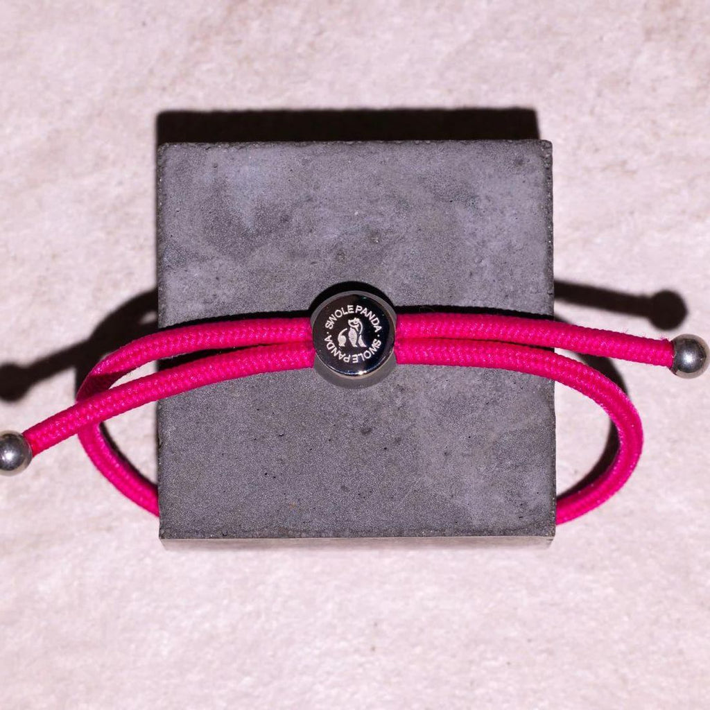 Swole Panda Rich Pink Rope Bracelet – Recycled Ocean Plastic Jewelry