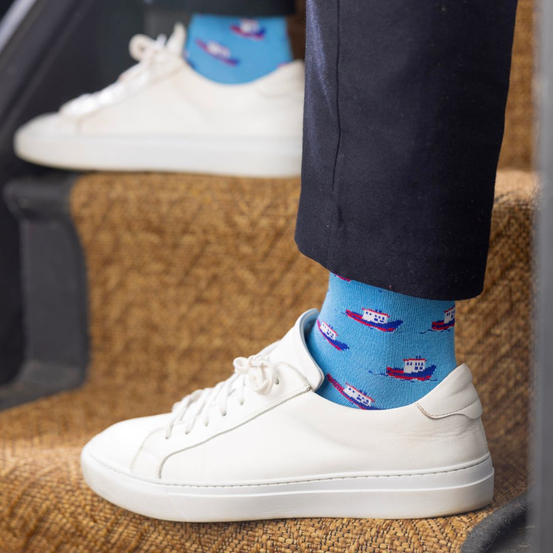 Swole Panda Motorboat Bamboo Socks – Breathable Nautical Novelty Socks