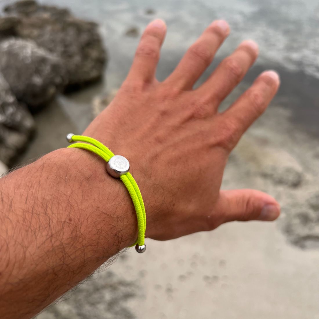 Swole Panda Lime Green Rope Bracelet – Recycled Ocean Plastic Jewelry