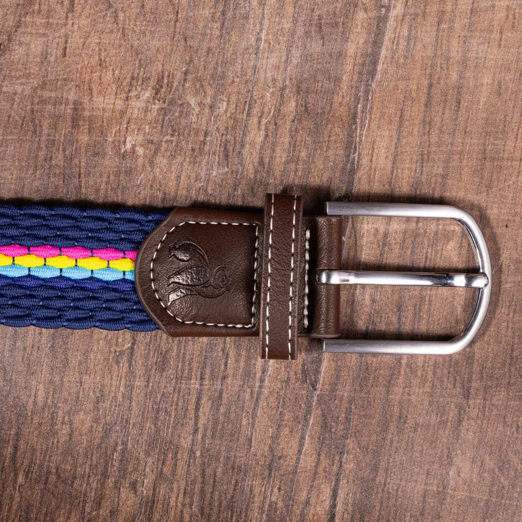 Swole Panda Neon Fine Stripe Woven Belt – Recycled Elasticated