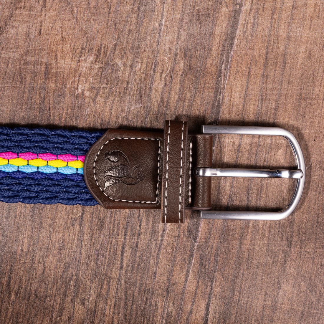 Swole Panda Neon Fine Stripe Woven Belt – Recycled Elasticated