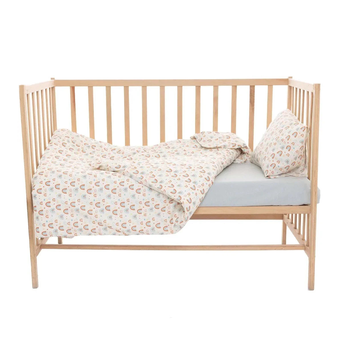 Little Dreams Girls 100% Cotton Baby Duvet Cover Set 100x150 cm - Printed