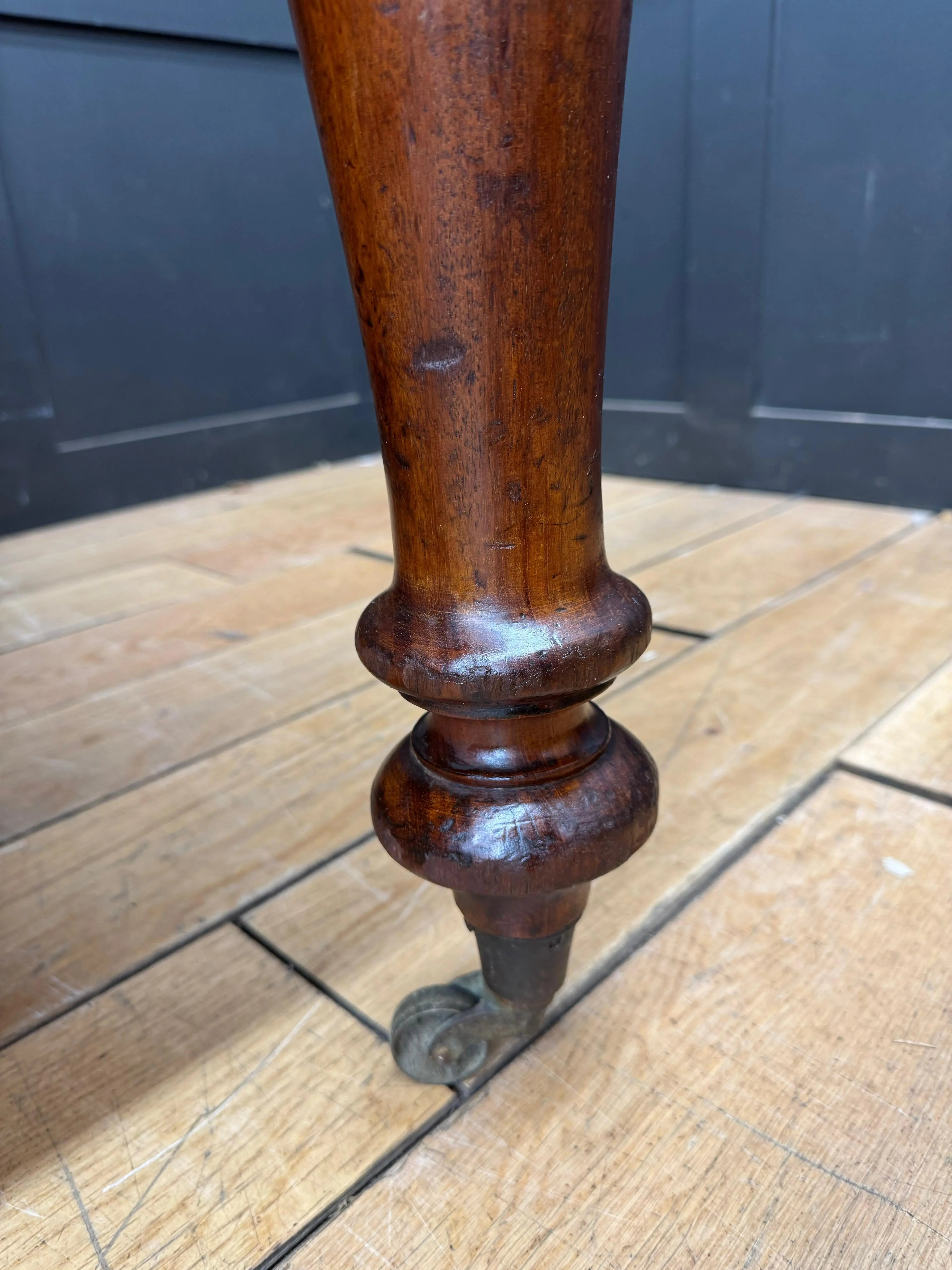 Antique Victorian Mahogany Library Table Desk Kitchen Dining Table With Drawers