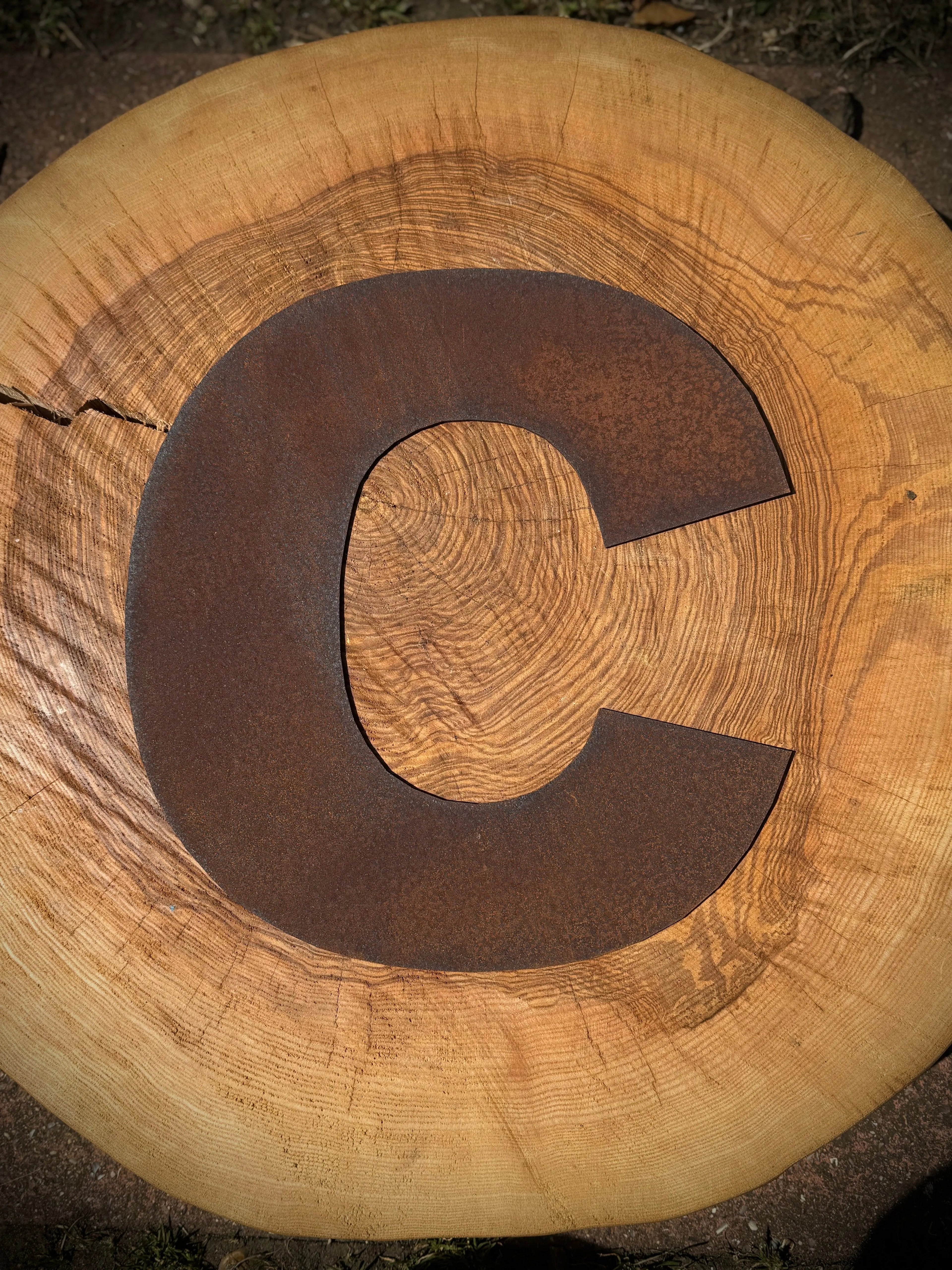 12-Inch Rusty Metal Letters by Rustic Warehouse Norfolk | Industrial Signage