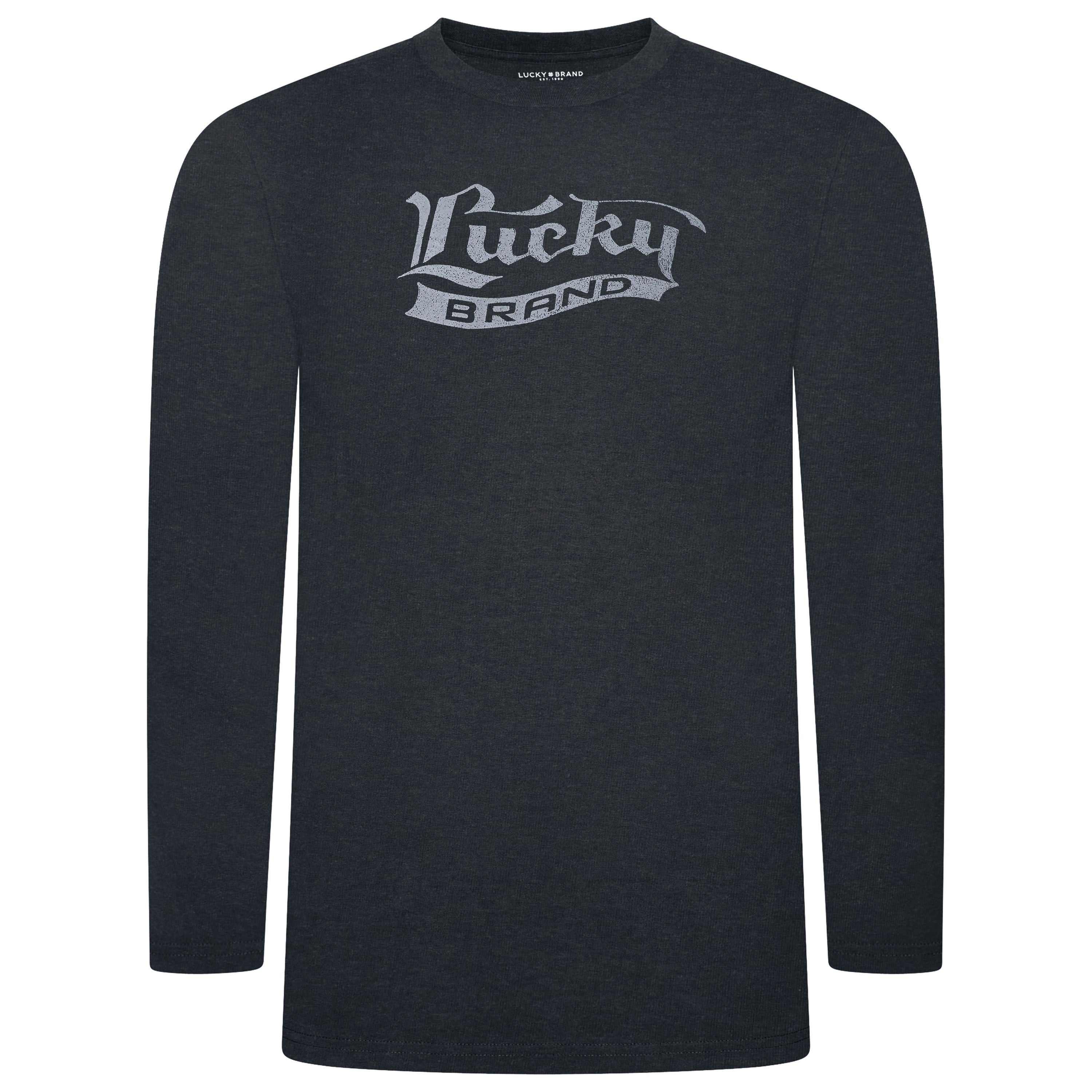 Lucky Brand Crew Neck & Closed Hem Flannel Pant Pyjama Set
