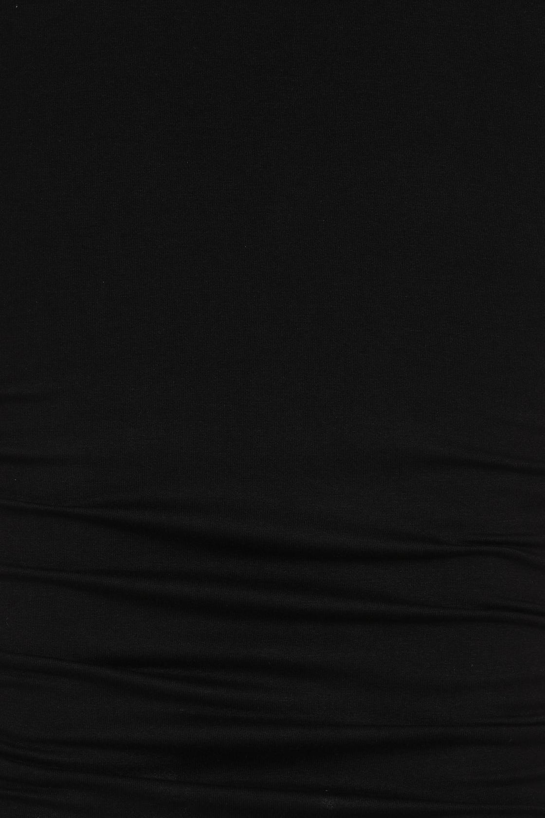 Necessary Evil Nyx Goth Midi Dress | Black Viscose Jersey Punk Style