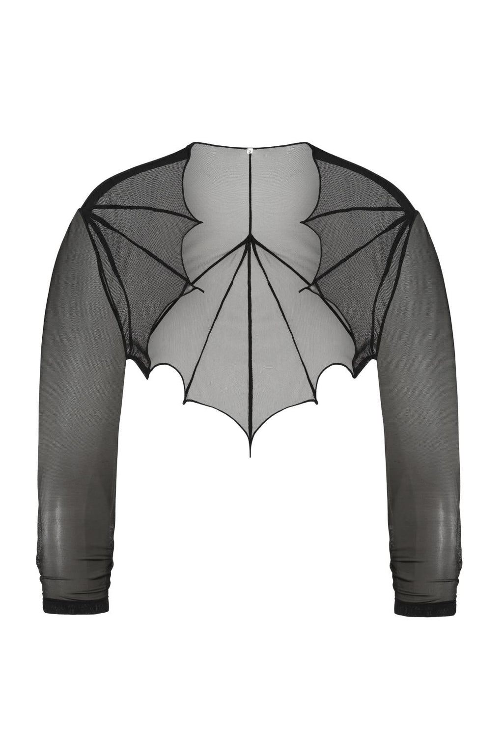 Necessary Evil Cybele Black Mesh Bat Wing Bolero – Gothic Shrug