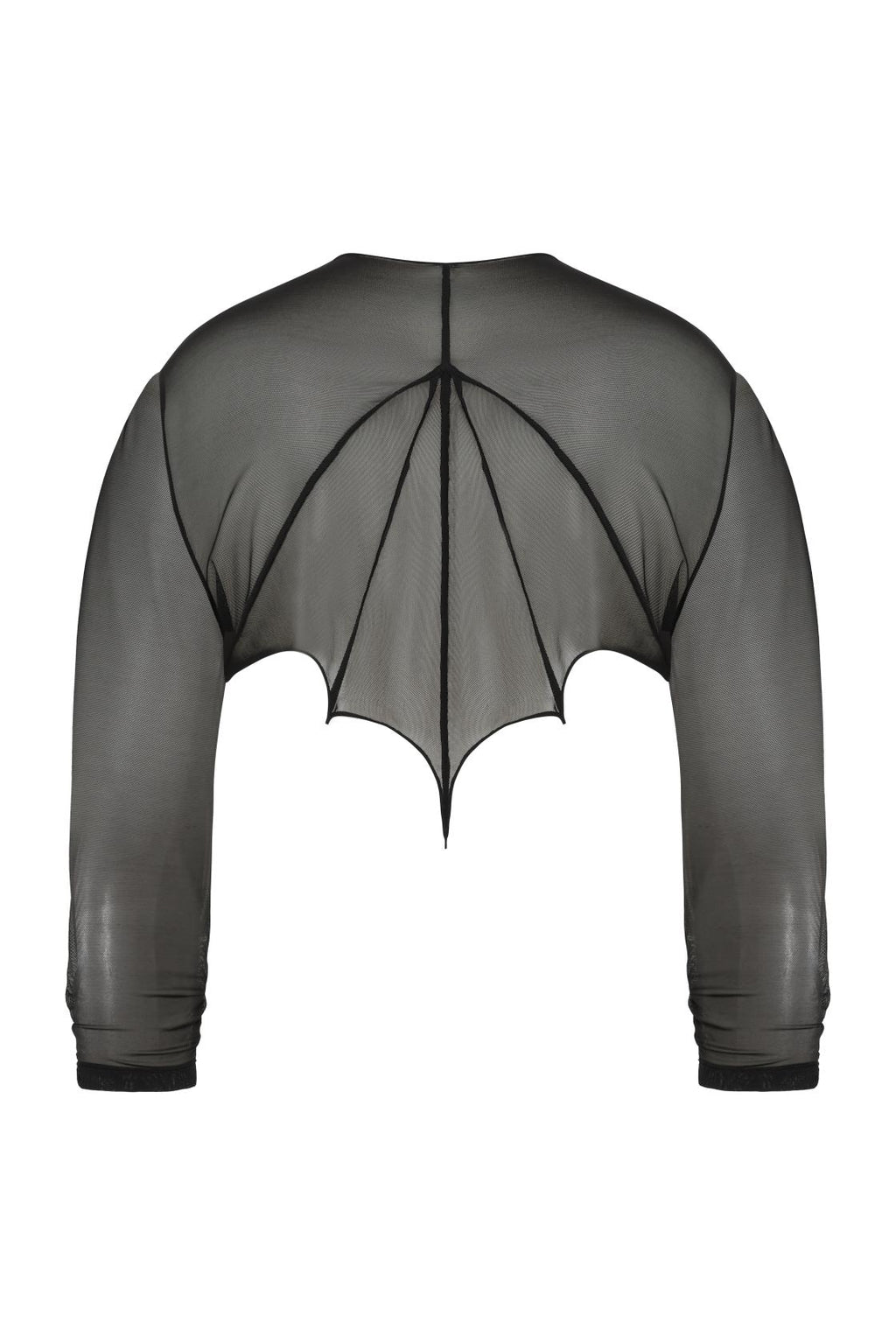 Necessary Evil Cybele Black Mesh Bat Wing Bolero – Gothic Shrug