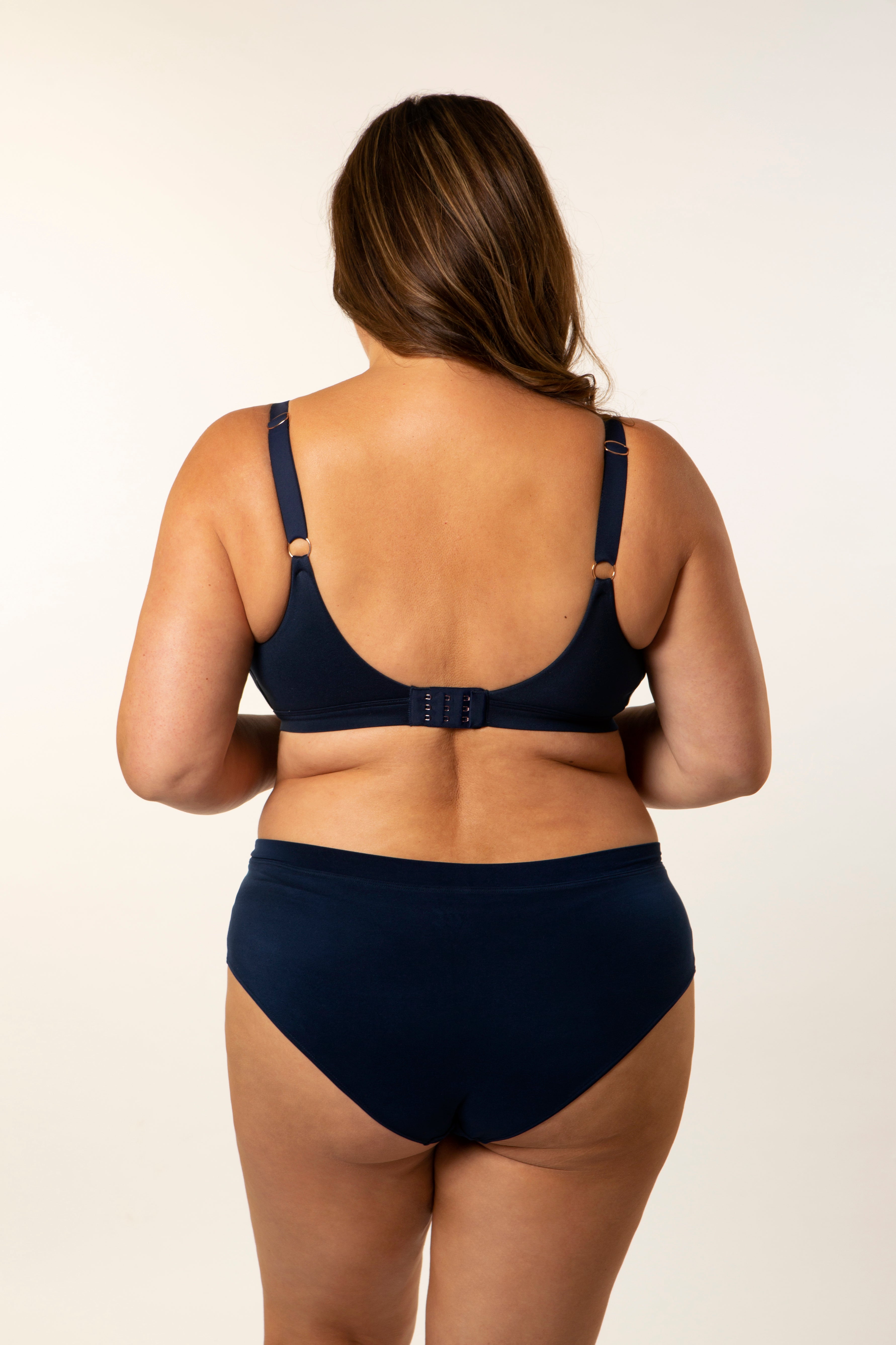Freedom Underwear Seamless Wirefree Comfort Bra - Navy Blue Lingerie