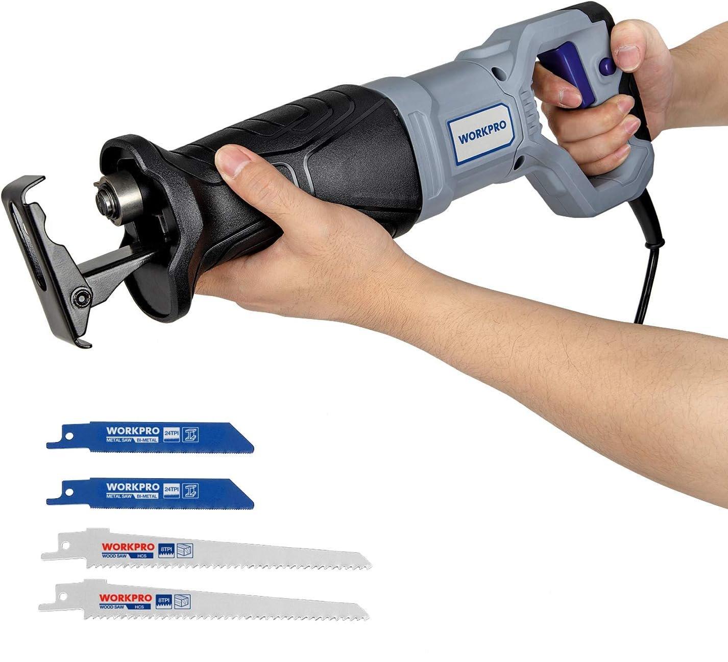 WORKPRO 710W Reciprocating Saw | Variable Speed Corded Sabre Saw