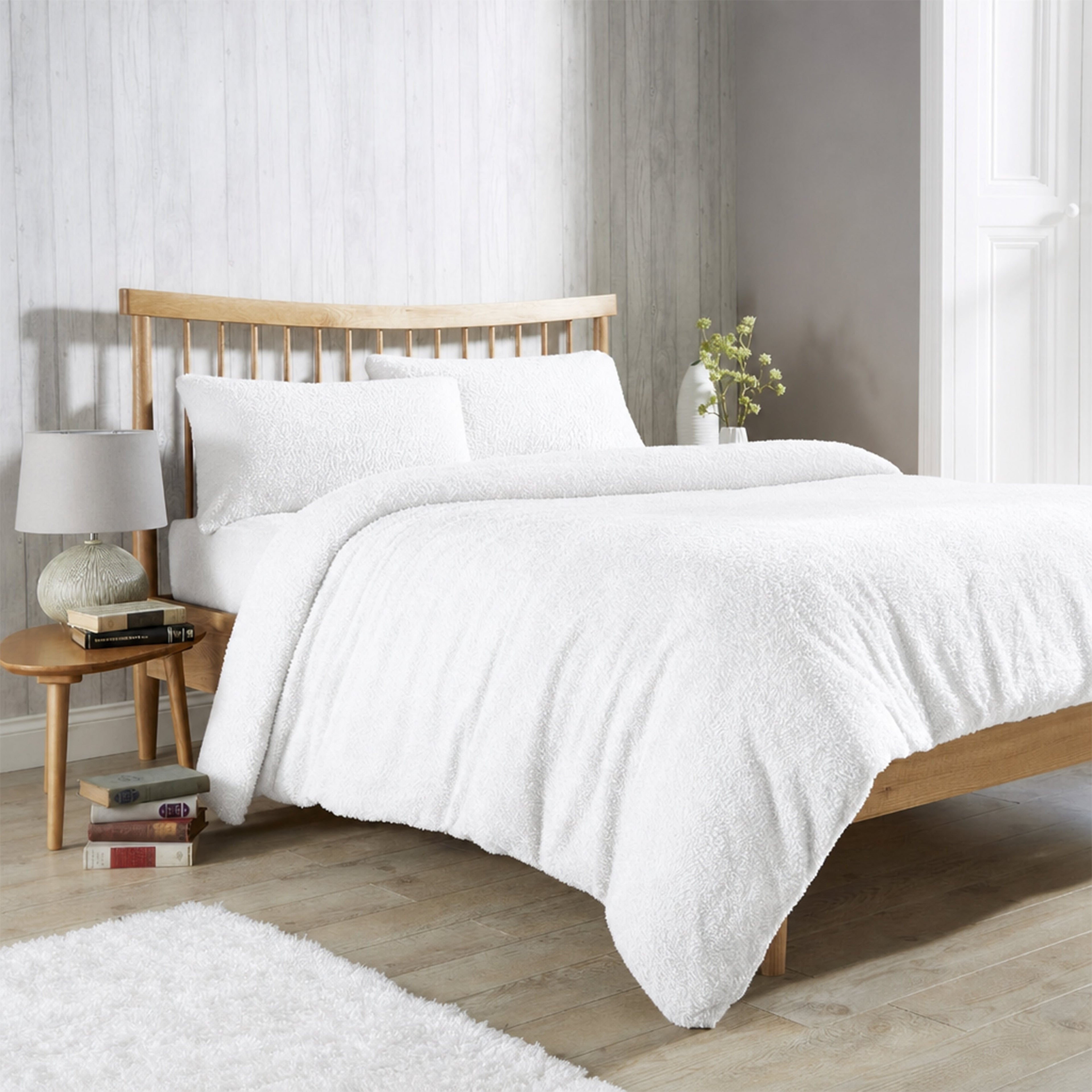 OLIVIA ROCCO Teddy Fleece Duvet Cover Set – Plush Thermal Winter Bedding