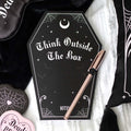 Coffin Shaped Notebook | Kate's Clothing Pretty Deadly Black & Pink