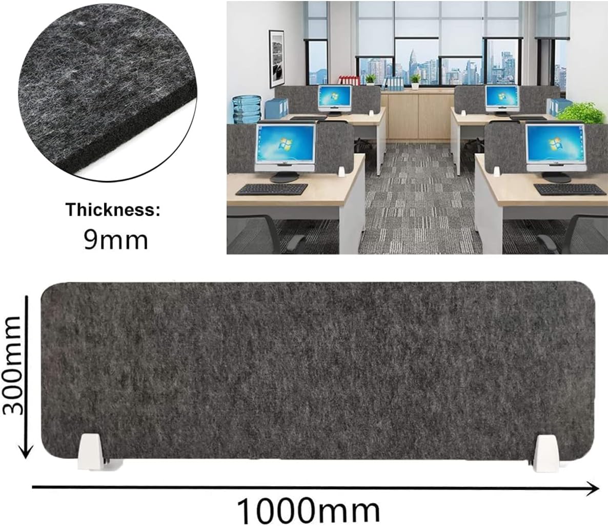 Nisorpa Acoustic Desk Divider | 40x12 Inch Noise Reducing Privacy Panel