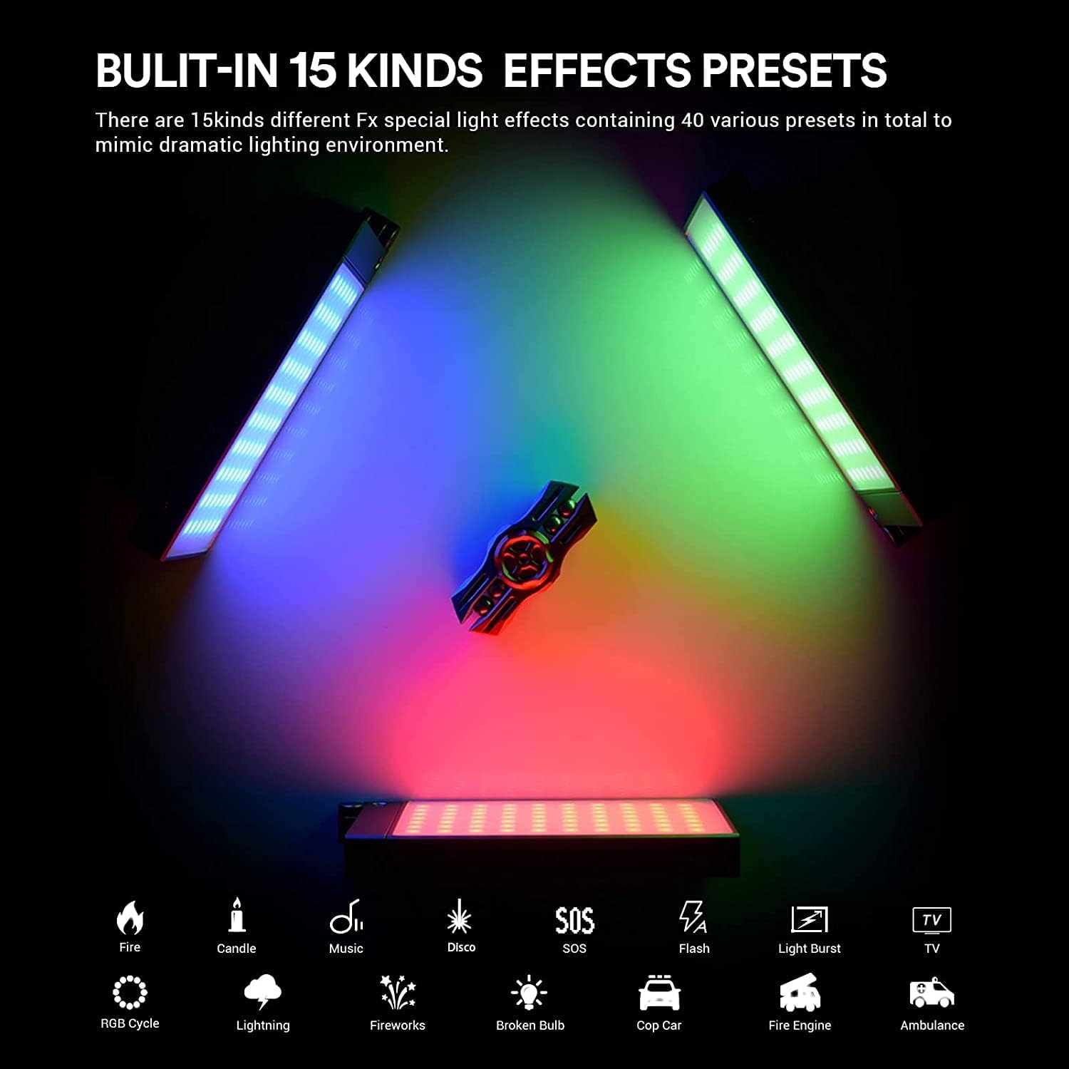 Godox M1 RGB LED Video Light Panel | Pocket Size 2500K-8500K CCT