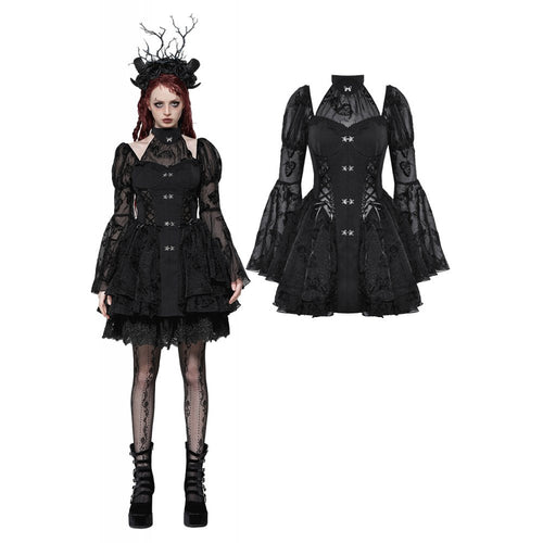 Dark in Love Blanche Butterfly Dress – Victorian Gothic Lace Gown