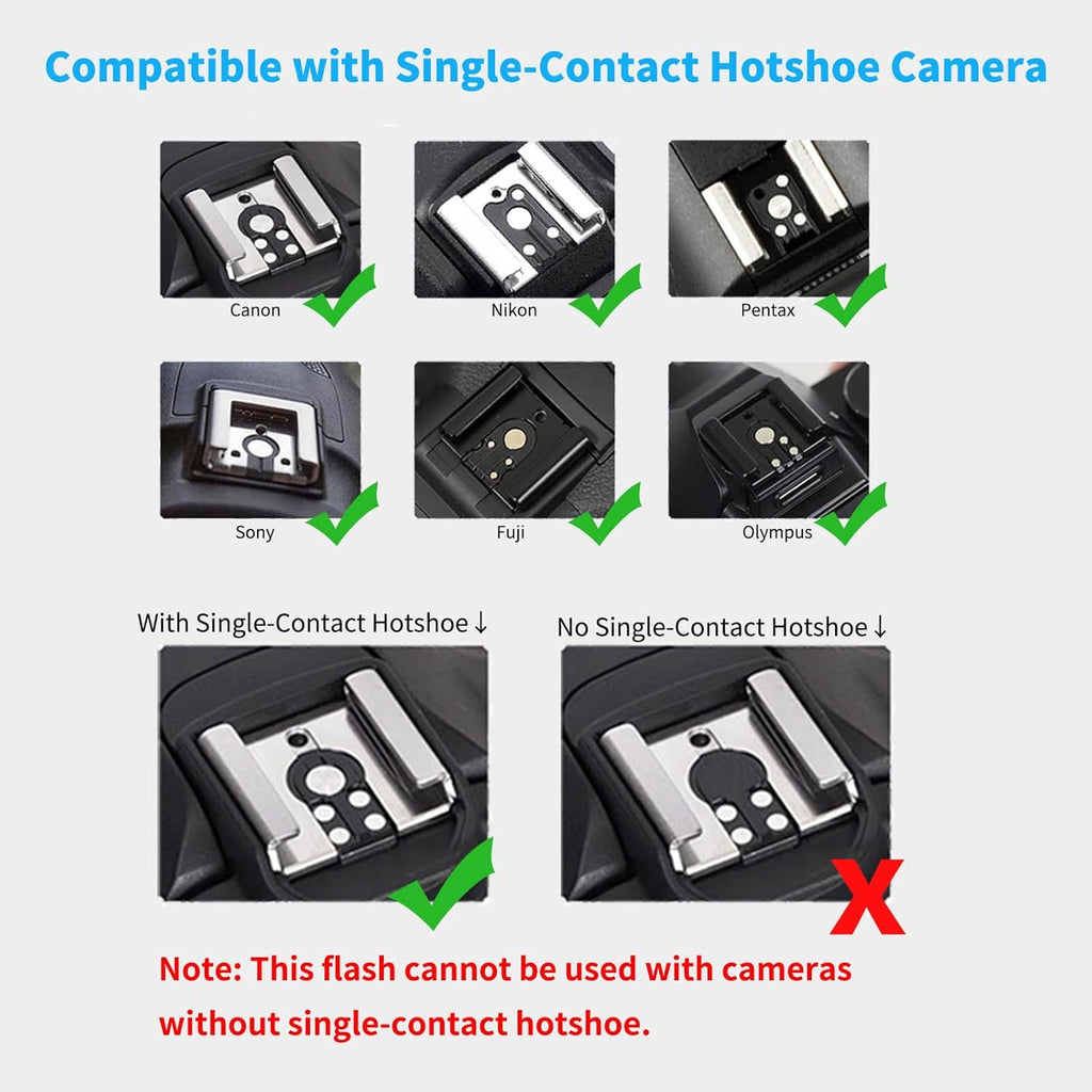 Godox Lux Junior Retro Camera Flash | 6000K Universal Strobe for Canon Nikon