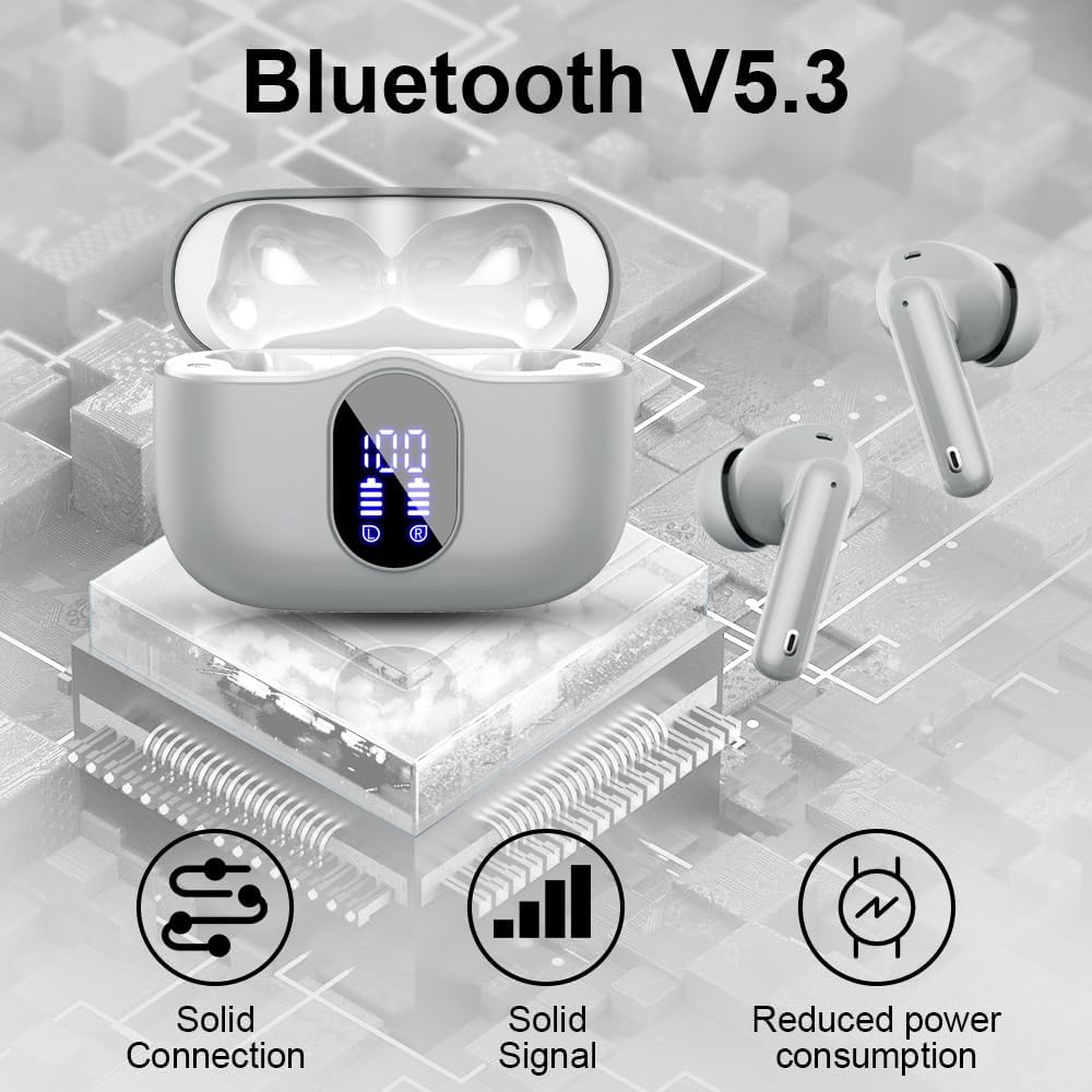 Btootos Wireless Earbuds - Bluetooth 5.3 Noise Cancelling IPX7 Green