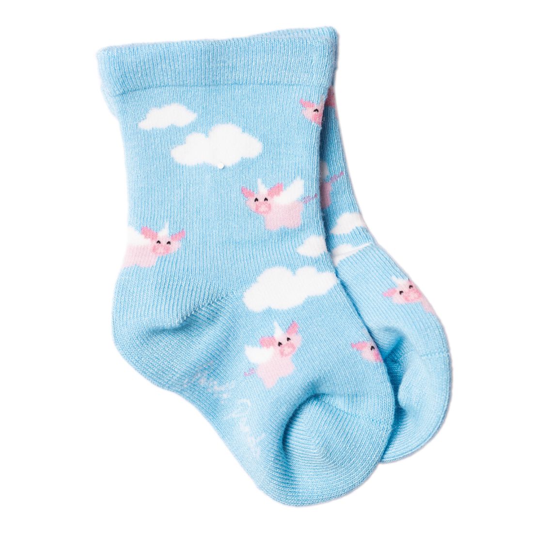 Swole Panda Children's Flying Pig Bamboo Socks – Seamless & Breathable