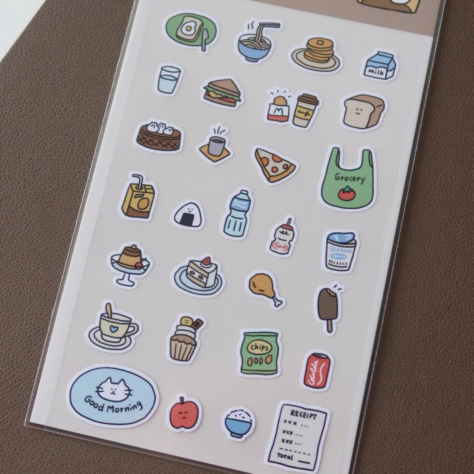 Love Food Cute Sticker Sheet for Journaling by LuLuFun Studio – 10.5x14.8cm