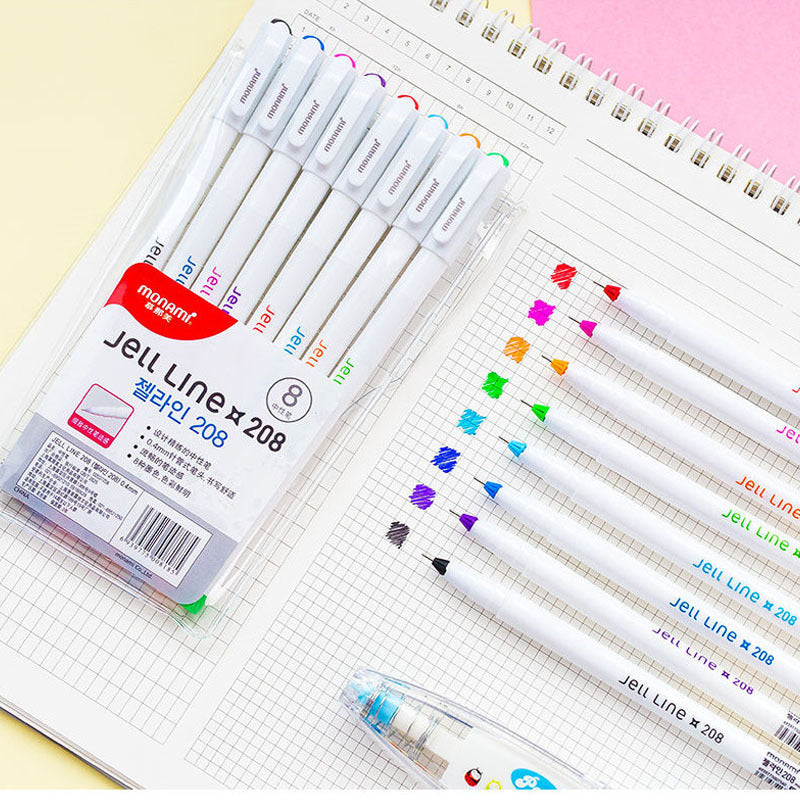 Monami Jell Line 208 Gel Pen - 0.4mm Fine Point Writing Pen by LuLuFun
