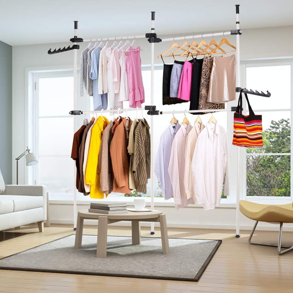 Massive Discounts Heavy Duty Telescopic Clothes Rack - Stainless Steel