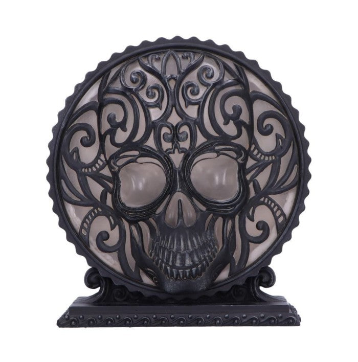 Nemesis Now Death’s Embrace Gothic Skull Lamp – Ornate Polyresin 20.2cm