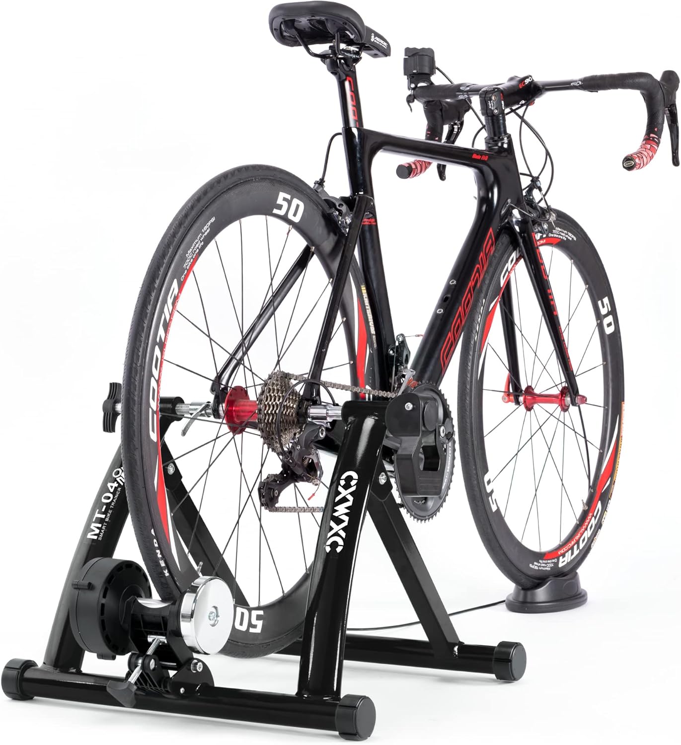 CXWXC Indoor Bike Trainer Stand - Foldable Magnetic 6-Level Resistance
