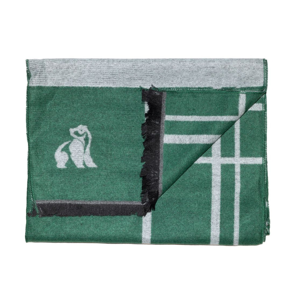 Swole Panda Green Check Bamboo Scarf – Sustainable & Breathable