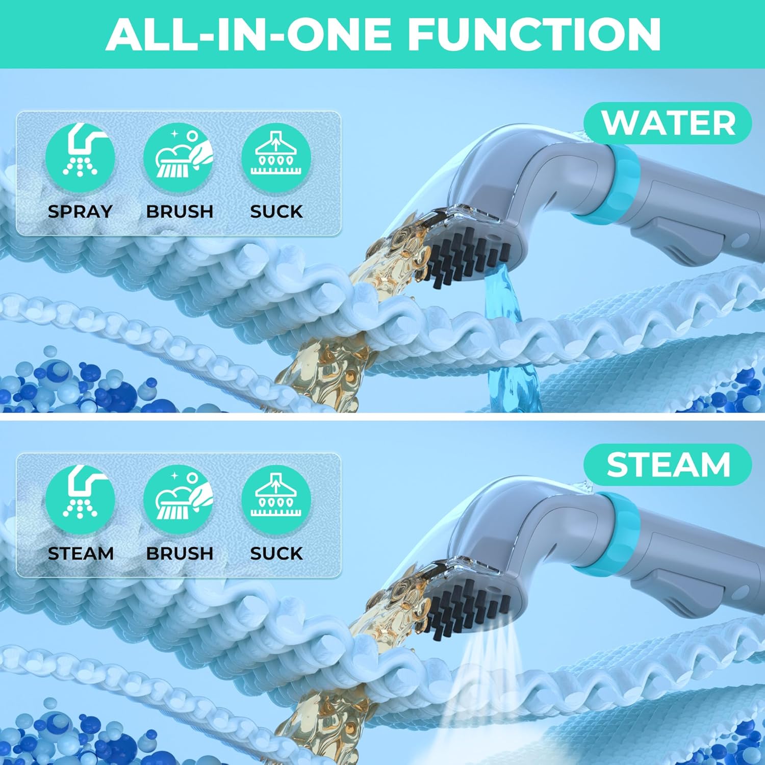 HAUSHOF StainZapper Vapo 3-in-1 Steam & Hot Water Carpet Cleaner