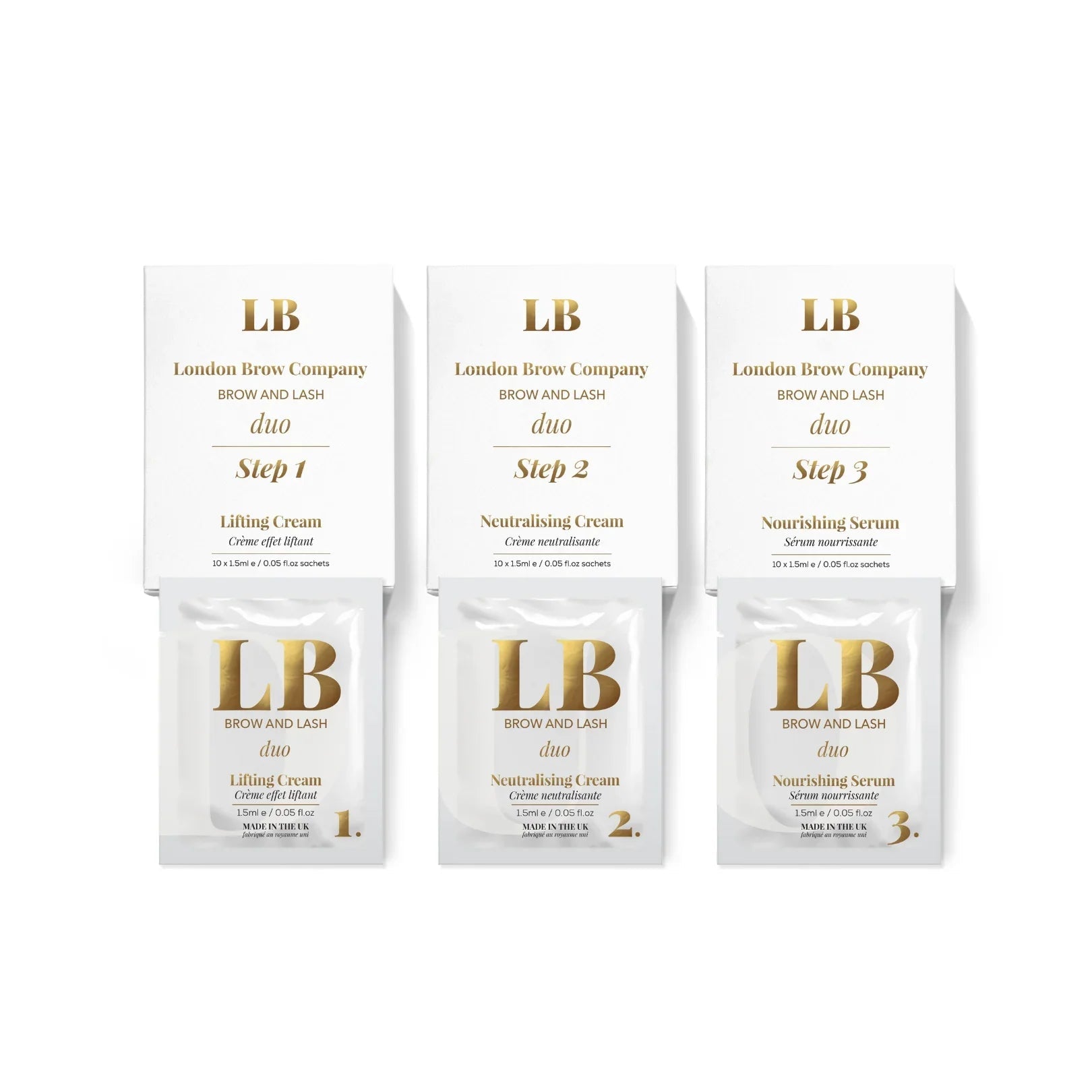 The London Brow DUO Waterproof Lash Lift & Brow Lamination System