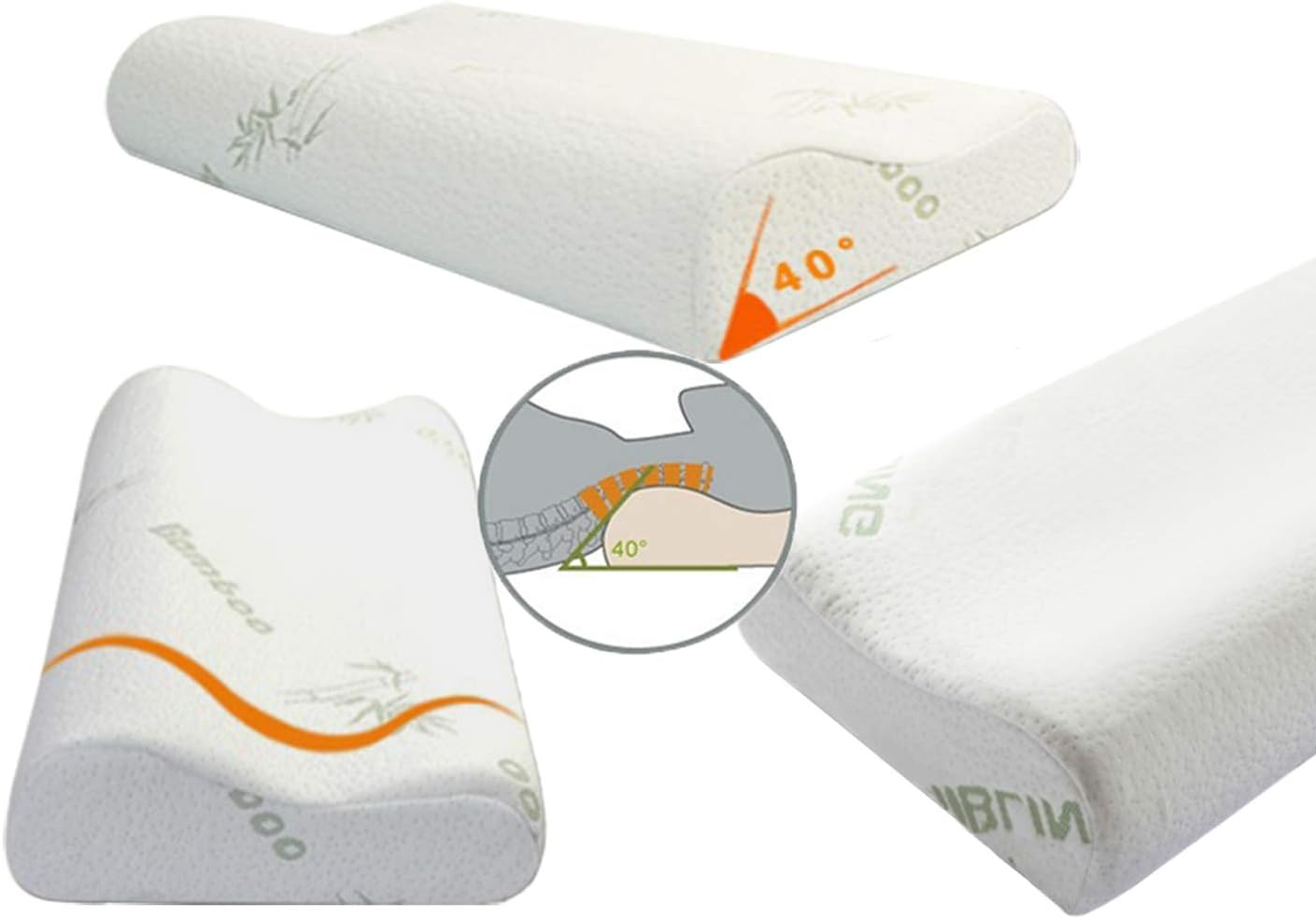 Ecosafeter Memory Foam Cervical Pillow – Orthopedic Neck Support