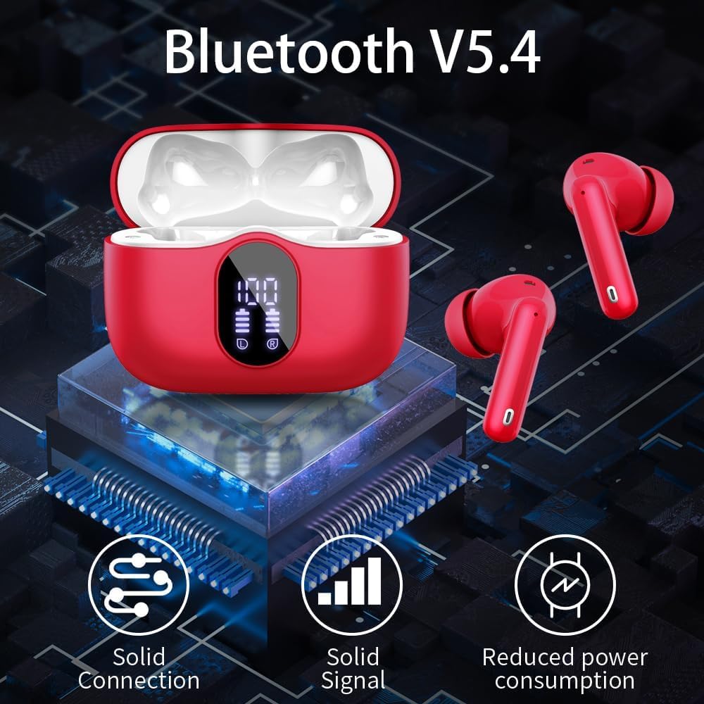Btootos Wireless Earbuds - Bluetooth 5.3 Noise Cancelling IPX7 Green
