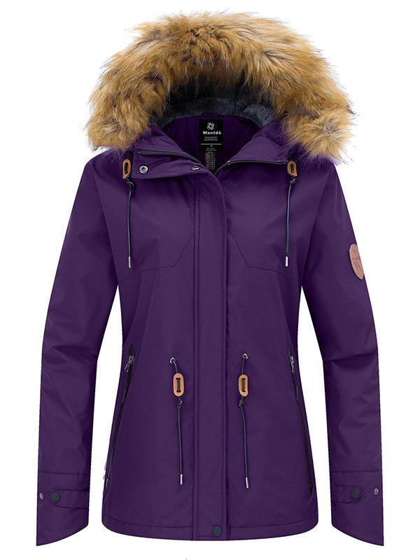Wantdo Women's Waterproof Ski Jacket | Windproof Winter Snowboard Coat