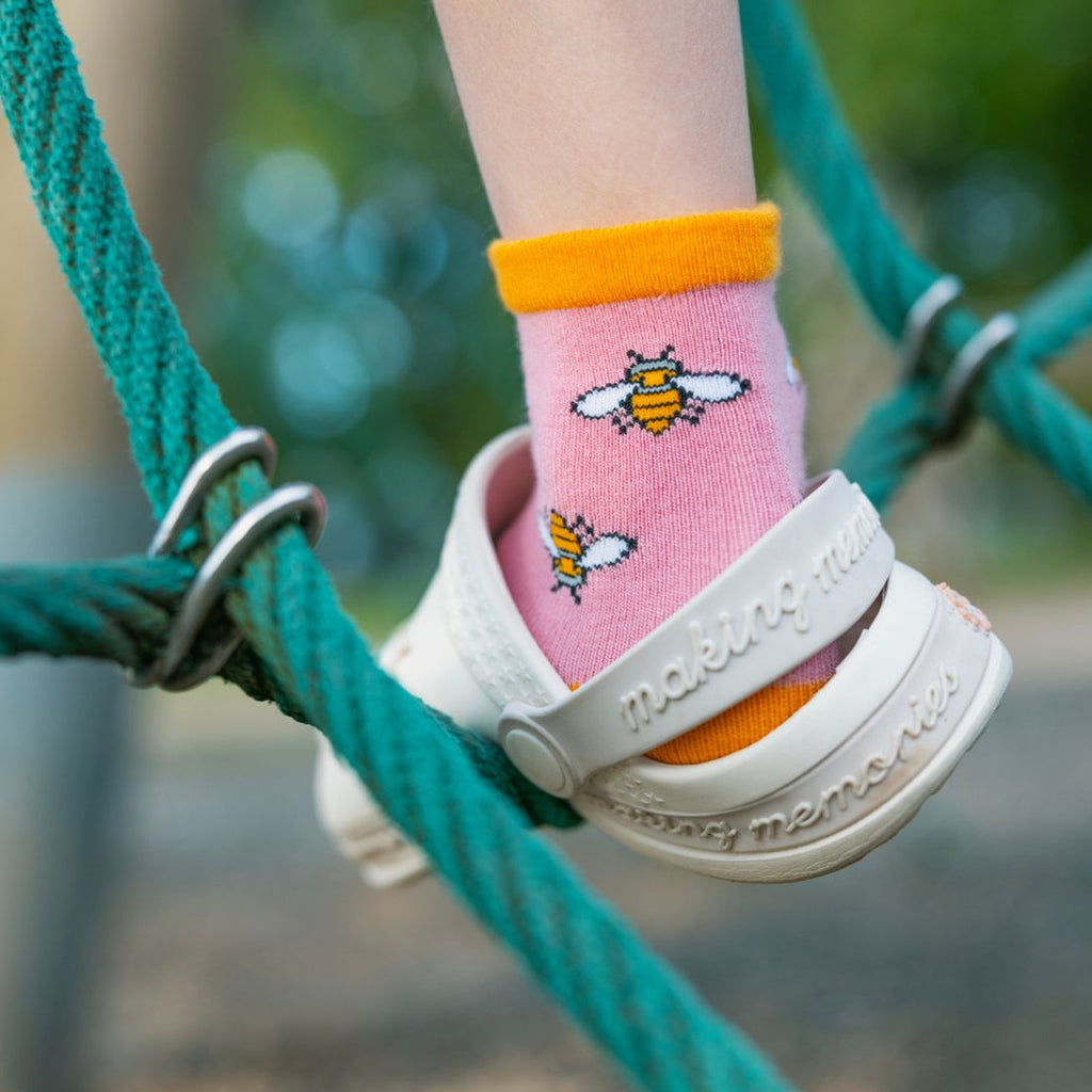Swole Panda Bumblebee Matching Bamboo Socks | Eco-Friendly Unisex Socks