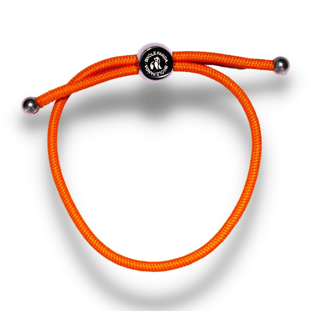 Swole Panda Tangerine Orange Recycled Rope Bracelet | Sustainable Unisex