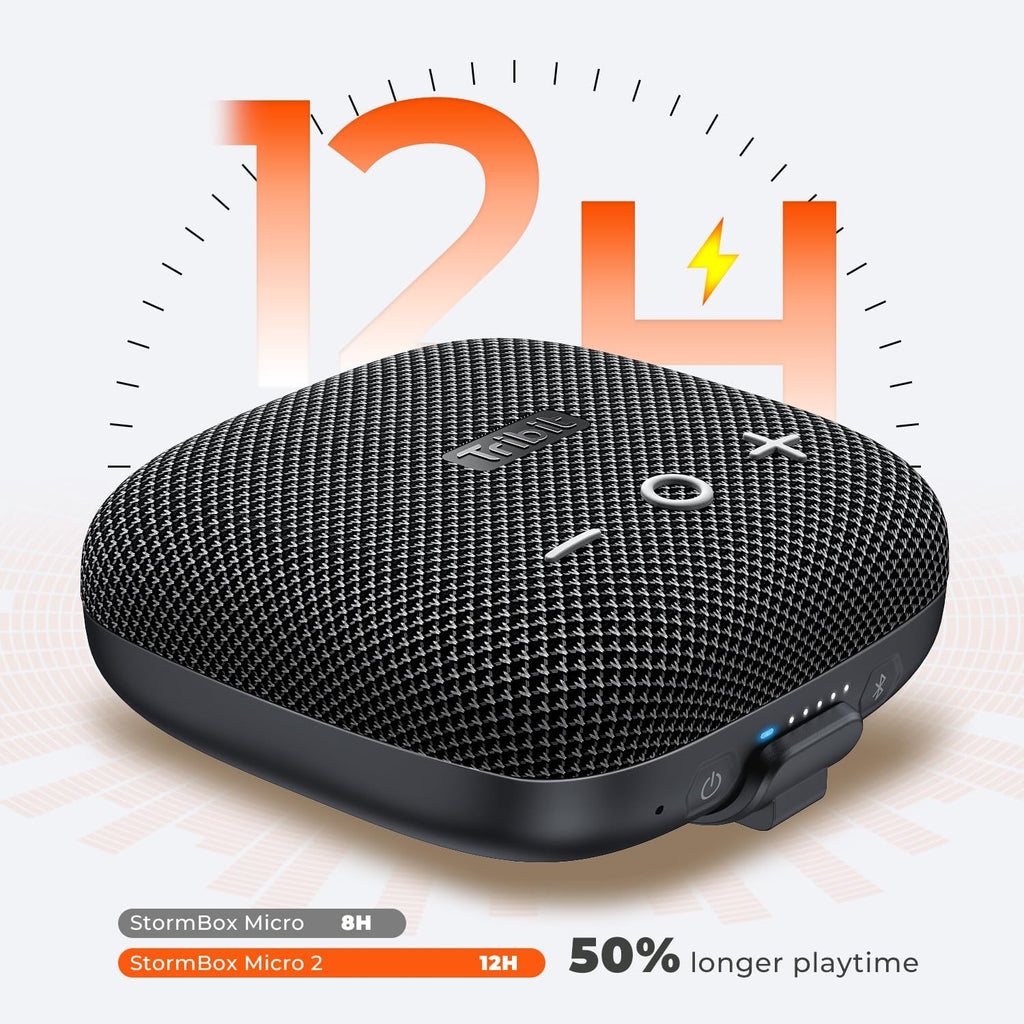 Tribit StormBox Micro 2 Bluetooth Speaker | IP67 Waterproof & Powerbank