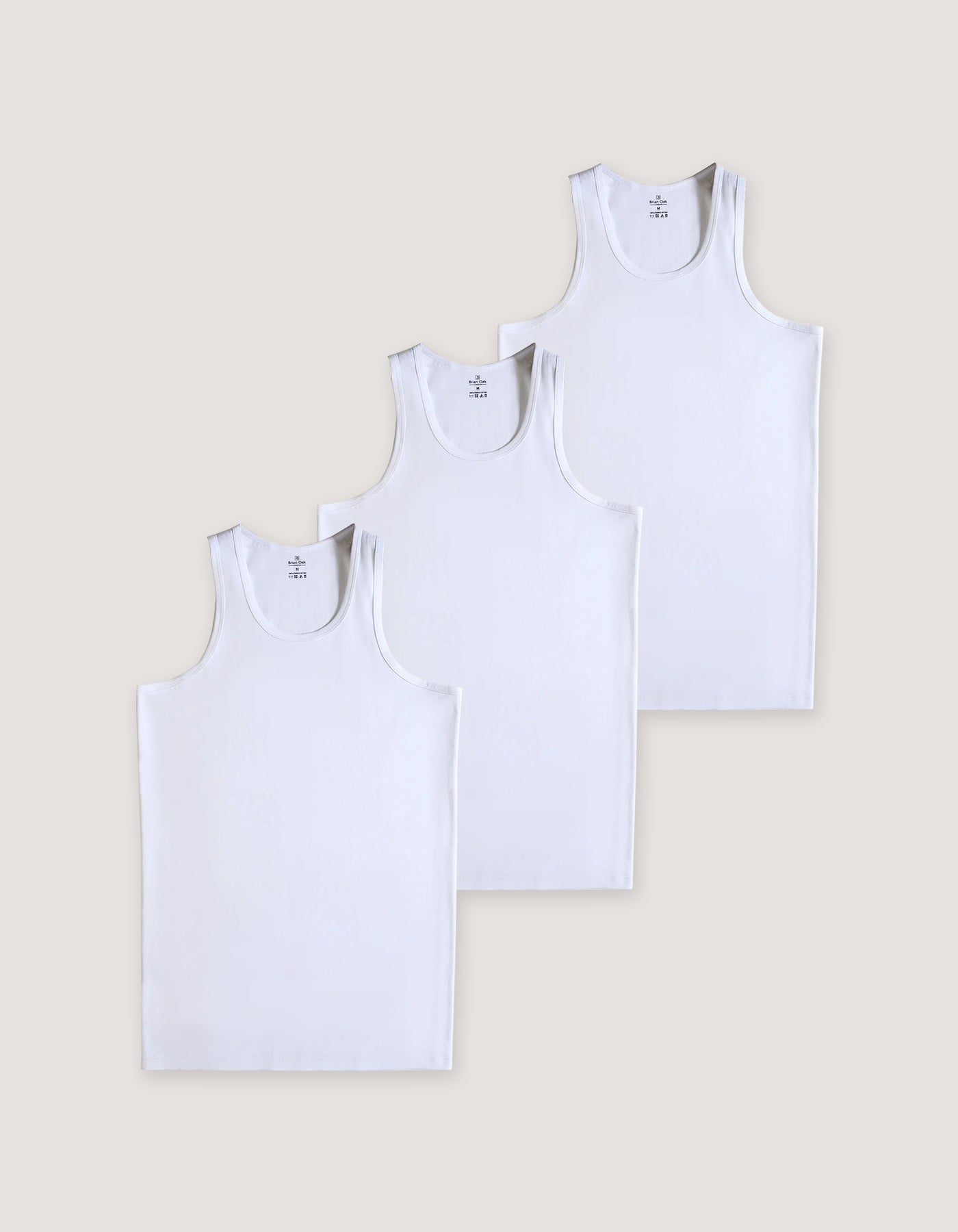 3 Pack White Tank Tops