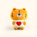 Plush Tiger and Peanut Bag Charm | Fickle Plan Soft Keychain Accessory