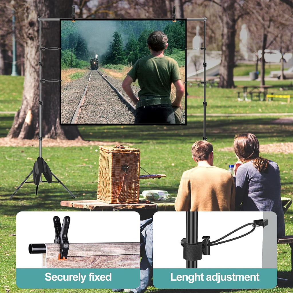 EMART 2.6x3m Backdrop Stand Kit | Adjustable Aluminum Photo Support