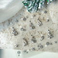 Silver Christmas Tree Nail Art Stickers – LuLuFun Studio Holiday Decals