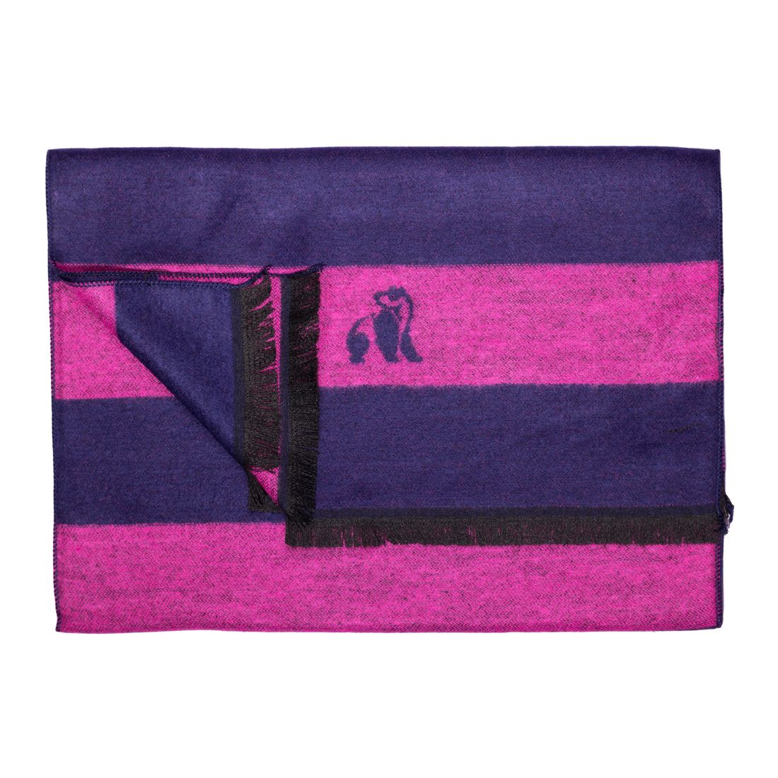Swole Panda Rich Pink Striped Bamboo Scarf – Sustainable Luxury Wrap