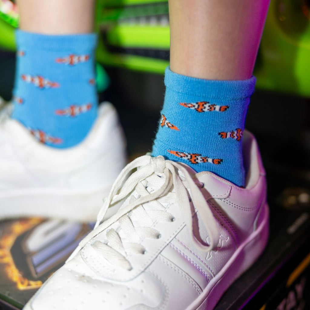 Swole Panda Children's Clown Fish Bamboo Socks – Seamless & Breathable