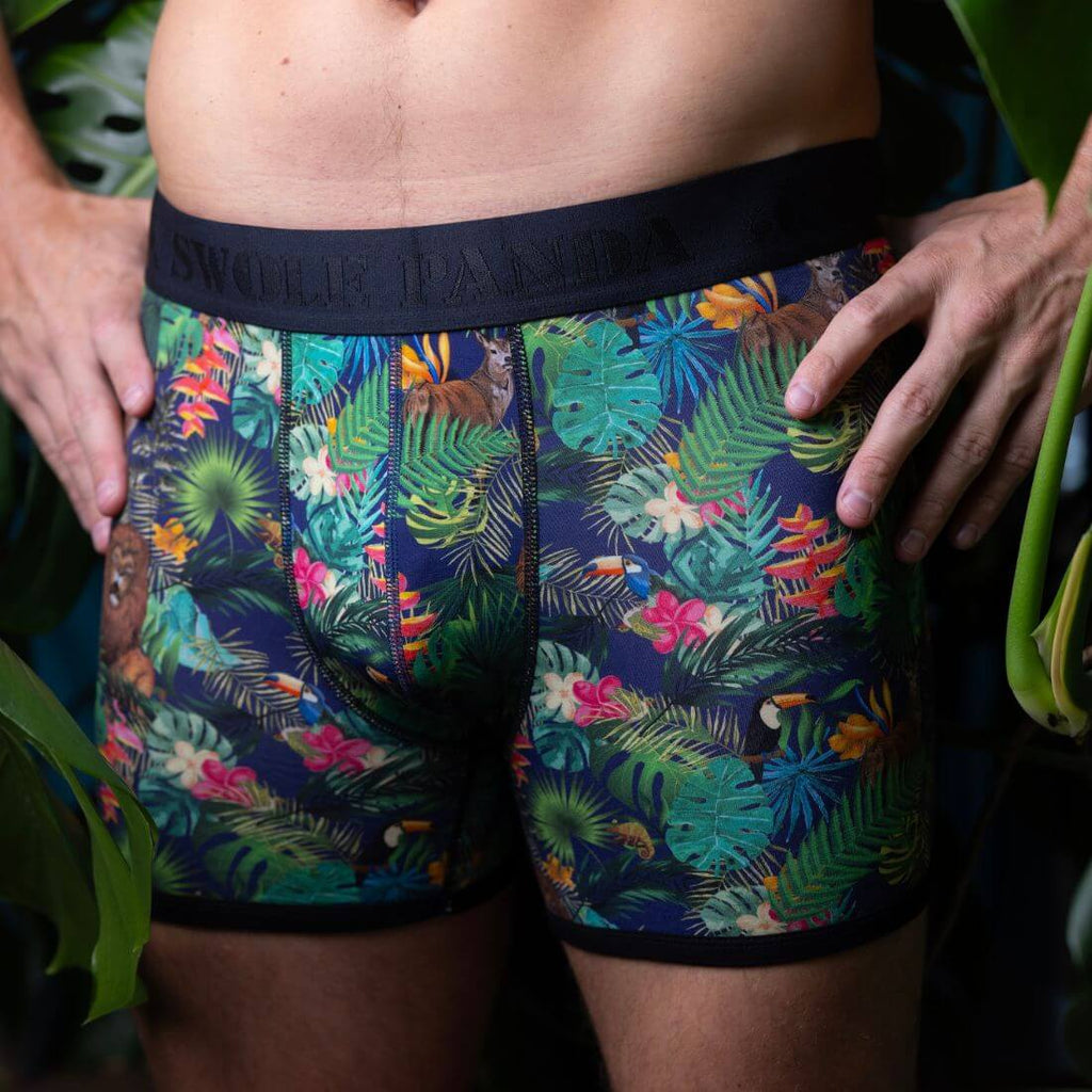 Swole Panda Jungle Bamboo Boxers – Breathable Anti-Bacterial Underwear